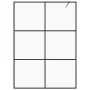 Accessible shower screen clear ESG glass black 140x195 cm by vidaXL, Shower walls and screens - Ref: Foro24-151027, Price: 20...