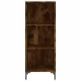 Aparador de madera contrachapada roble ahumado 34,5x34x180 cm de vidaXL, Aparadores - Ref: Foro24-3198982, Precio: 86,96 €, D...