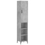 Aparador de madera contrachapada gris hormigón 34,5x34x180 cm von vidaXL, Sideboards - Ref: Foro24-3198981, Preis: 87,50 €, R...