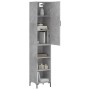Aparador de madera contrachapada gris hormigón 34,5x34x180 cm von vidaXL, Sideboards - Ref: Foro24-3198981, Preis: 87,50 €, R...