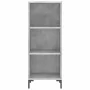 Aparador de madera contrachapada gris hormigón 34,5x34x180 cm de vidaXL, Aparadores - Ref: Foro24-3198981, Precio: 86,67 €, D...