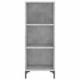 Aparador de madera contrachapada gris hormigón 34,5x34x180 cm von vidaXL, Sideboards - Ref: Foro24-3198981, Preis: 87,50 €, R...