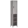 Aparador alto madera contrachapada gris Sonoma 34,5x34x180 cm de vidaXL, Aparadores - Ref: Foro24-3198983, Precio: 89,32 €, D...