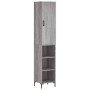 Hohes Sonoma-Sideboard aus grauem Sperrholz, 34,5 x 34 x 180 cm von vidaXL, Sideboards - Ref: Foro24-3198983, Preis: 90,17 €,...