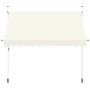 Toldo retráctil de operación manual 300 cm crema