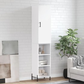 Tall white plywood sideboard 34.5x34x180 cm by vidaXL, Sideboards - Ref: Foro24-3198985, Price: 101,08 €, Discount: %