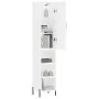 Aparador alto madera contrachapada blanco 34,5x34x180 cm de vidaXL, Aparadores - Ref: Foro24-3198985, Precio: 99,84 €, Descue...