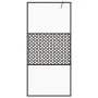 Accessible shower screen clear ESG glass black 80x195 cm by vidaXL, Shower walls and screens - Ref: Foro24-151028, Price: 156...