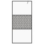 Barrierefreie Duschwand klares ESG-Glas schwarz 80x195 cm von vidaXL, Duschwände und Duschwände - Ref: Foro24-151028, Preis: ...