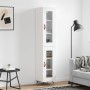 Aparador alto madera contrachapada blanco 34,5x34x180 cm de vidaXL, Aparadores - Ref: Foro24-3199401, Precio: 101,89 €, Descu...