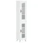 Hohes weißes Sperrholz-Sideboard 34,5 x 34 x 180 cm von vidaXL, Sideboards - Ref: Foro24-3199401, Preis: 100,74 €, Rabatt: %