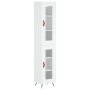 Hohes weißes Sperrholz-Sideboard 34,5 x 34 x 180 cm von vidaXL, Sideboards - Ref: Foro24-3199401, Preis: 102,10 €, Rabatt: %