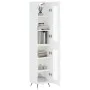 Hohes weißes Sperrholz-Sideboard 34,5 x 34 x 180 cm von vidaXL, Sideboards - Ref: Foro24-3199401, Preis: 100,74 €, Rabatt: %