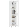 Hohes weißes Sperrholz-Sideboard 34,5 x 34 x 180 cm von vidaXL, Sideboards - Ref: Foro24-3199401, Preis: 102,10 €, Rabatt: %