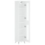 Hohes weißes Sperrholz-Sideboard 34,5 x 34 x 180 cm von vidaXL, Sideboards - Ref: Foro24-3199401, Preis: 102,10 €, Rabatt: %