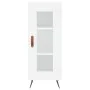 Hohes weißes Sperrholz-Sideboard 34,5 x 34 x 180 cm von vidaXL, Sideboards - Ref: Foro24-3199401, Preis: 100,74 €, Rabatt: %