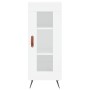 Hohes weißes Sperrholz-Sideboard 34,5 x 34 x 180 cm von vidaXL, Sideboards - Ref: Foro24-3199401, Preis: 102,10 €, Rabatt: %