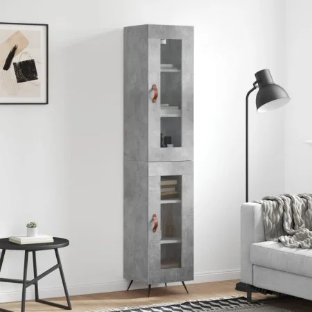 Gray concrete plywood sideboard 34.5x34x180 cm by vidaXL, Sideboards - Ref: Foro24-3199405, Price: 98,91 €, Discount: %