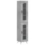 Gray concrete plywood sideboard 34.5x34x180 cm by vidaXL, Sideboards - Ref: Foro24-3199405, Price: 98,91 €, Discount: %