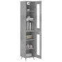 Sideboard aus grauem Betonsperrholz 34,5x34x180 cm von vidaXL, Sideboards - Ref: Foro24-3199405, Preis: 98,93 €, Rabatt: %