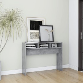 Mesa consola madera de ingeniería gris hormigón 105x30x80 cm Mesa consola madera de ingeniería gris hormigón 105x30x80 cm