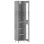 Gray concrete plywood sideboard 34.5x34x180 cm by vidaXL, Sideboards - Ref: Foro24-3199405, Price: 100,14 €, Discount: %