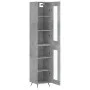 Gray concrete plywood sideboard 34.5x34x180 cm by vidaXL, Sideboards - Ref: Foro24-3199405, Price: 98,91 €, Discount: %
