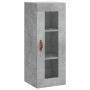 Gray concrete plywood sideboard 34.5x34x180 cm by vidaXL, Sideboards - Ref: Foro24-3199405, Price: 100,14 €, Discount: %