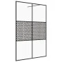 Accessible shower screen with clear black tempered glass 140x195 cm by vidaXL, Shower walls and screens - Ref: Foro24-151032,...