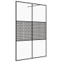 Begehbare Duschwand ESG klares schwarzes Glas 140x195 cm von vidaXL, Duschwände und Duschwände - Ref: Foro24-151032, Preis: 2...