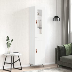 Tall white plywood sideboard 34.5x34x180 cm by vidaXL, Sideboards - Ref: Foro24-3199465, Price: 101,93 €, Discount: %