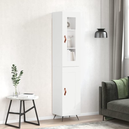 Tall white plywood sideboard 34.5x34x180 cm by vidaXL, Sideboards - Ref: Foro24-3199465, Price: 101,93 €, Discount: %