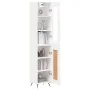 Hohes weißes Sperrholz-Sideboard 34,5 x 34 x 180 cm von vidaXL, Sideboards - Ref: Foro24-3199465, Preis: 101,07 €, Rabatt: %