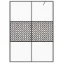 Accessible shower screen with clear black tempered glass 140x195 cm by vidaXL, Shower walls and screens - Ref: Foro24-151032,...