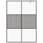 Begehbare Duschwand ESG klares schwarzes Glas 140x195 cm von vidaXL, Duschwände und Duschwände - Ref: Foro24-151032, Preis: 2...