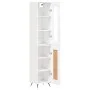 Hohes weißes Sperrholz-Sideboard 34,5 x 34 x 180 cm von vidaXL, Sideboards - Ref: Foro24-3199465, Preis: 101,07 €, Rabatt: %