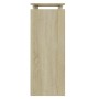 Mesa consola madera contrachapada roble Sonoma 80x30x80 cm