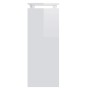 Mesa consola madera contrachapada blanco brillante 80x30x80 cm