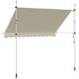 Toldo retráctil de operación manual 300 cm crema