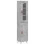Betongraues Sperrholz-Sideboard 34,5 x 34 x 180 cm von vidaXL, Sideboards - Ref: Foro24-3199469, Preis: 99,52 €, Rabatt: %