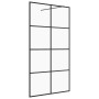 Barrierefreie Duschwand ESG transparentes schwarzes Glas 90x195 cm von vidaXL, Duschwände und Duschwände - Ref: Foro24-151034...