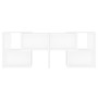 Mueble para TV de madera contrachapada blanco 104x30x52 cm