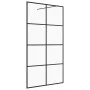 Accessible shower screen ESG transparent black glass 100x195cm by vidaXL, Shower walls and screens - Ref: Foro24-151035, Pric...