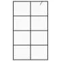 Accessible shower screen ESG transparent black glass 100x195cm by vidaXL, Shower walls and screens - Ref: Foro24-151035, Pric...