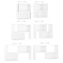 Mueble de TV madera contrachapada blanco brillante 104x30x52 cm