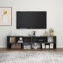 Mueble de TV madera contrachapada gris 149x30x52 cm en Muebles TV | Comprar online en Foro24