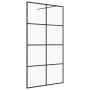 Barrierefreie Duschwand klares ESG-Glas schwarz 140x195 cm von vidaXL, Duschwände und Duschwände - Ref: Foro24-151037, Preis:...