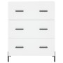 Hohes weißes Sperrholz-Sideboard 69,5 x 34 x 180 cm von vidaXL, Sideboards - Ref: Foro24-3199753, Preis: 187,08 €, Rabatt: %