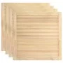 Puerta de armario de lamas 4 uds madera de pino 39,5x39,4 cm de vidaXL, Puertas de armarios - Ref: Foro24-151108, Precio: 47,...
