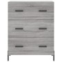 Aparador alto madera contrachapada gris sonoma 69,5x34x180 cm de vidaXL, Aparadores - Ref: Foro24-3199759, Precio: 176,81 €, ...